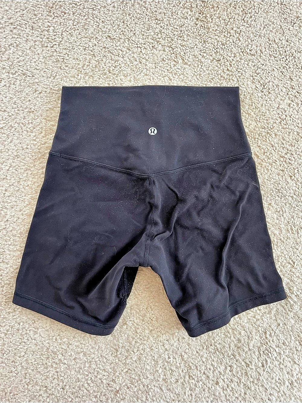Lululemon Align High-Rise Short 6" Black Bike Shorts. Size 4